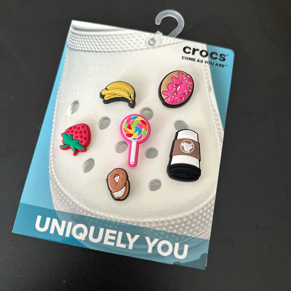 CROCS Kids Jibbitz Charms - Pink, Yellow, Brown